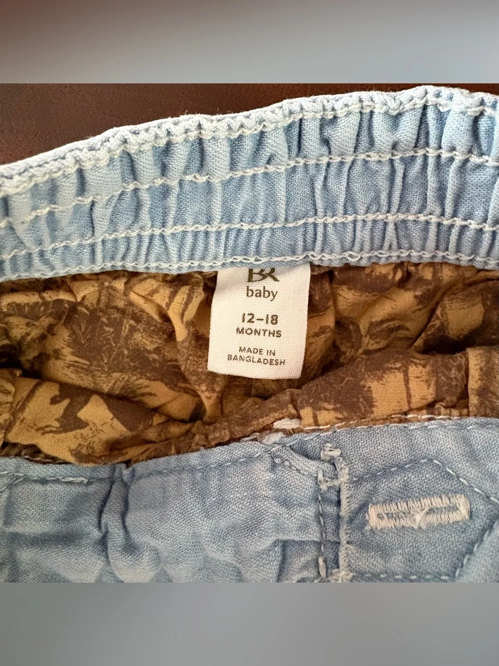 Banana Republic Baby Chambray Pull-On Shorts 12-18 months